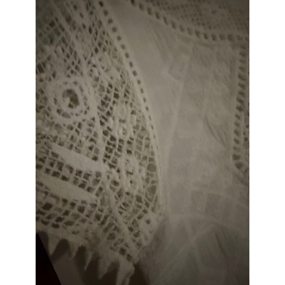 ULTRA PINK size OS white crochet lace top - Picture 4 of 6